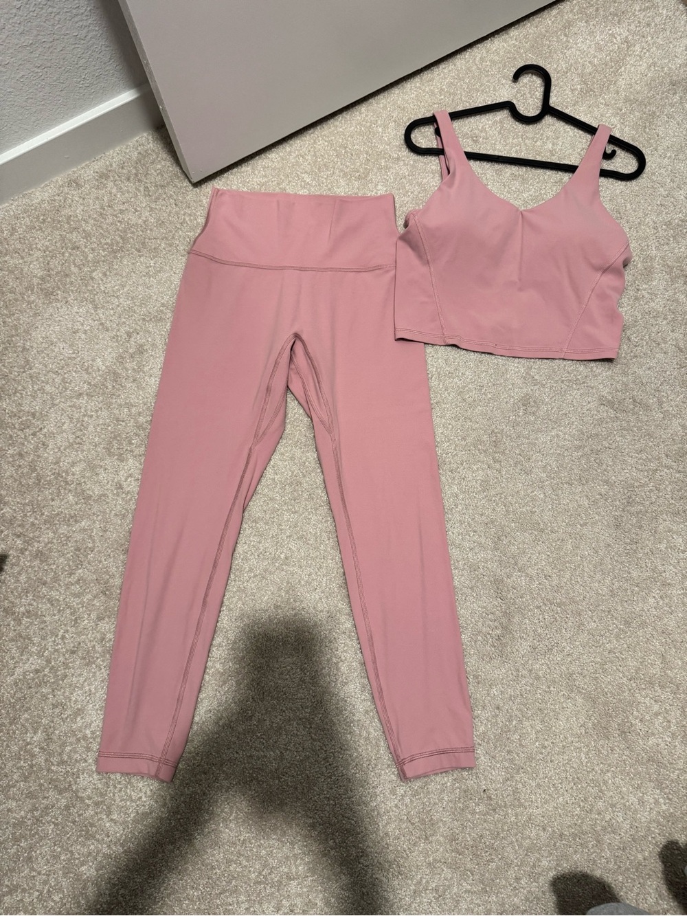 Aritzia TNA Butter Tart Pink Activewear Set